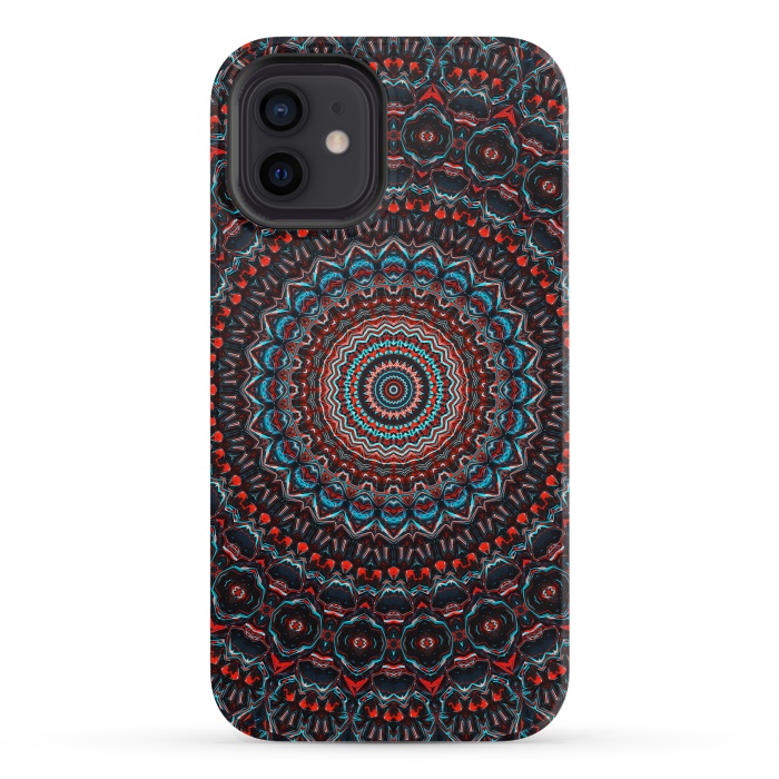 iPhone 12 mini StrongFit Abstract Mandala by Art Design Works