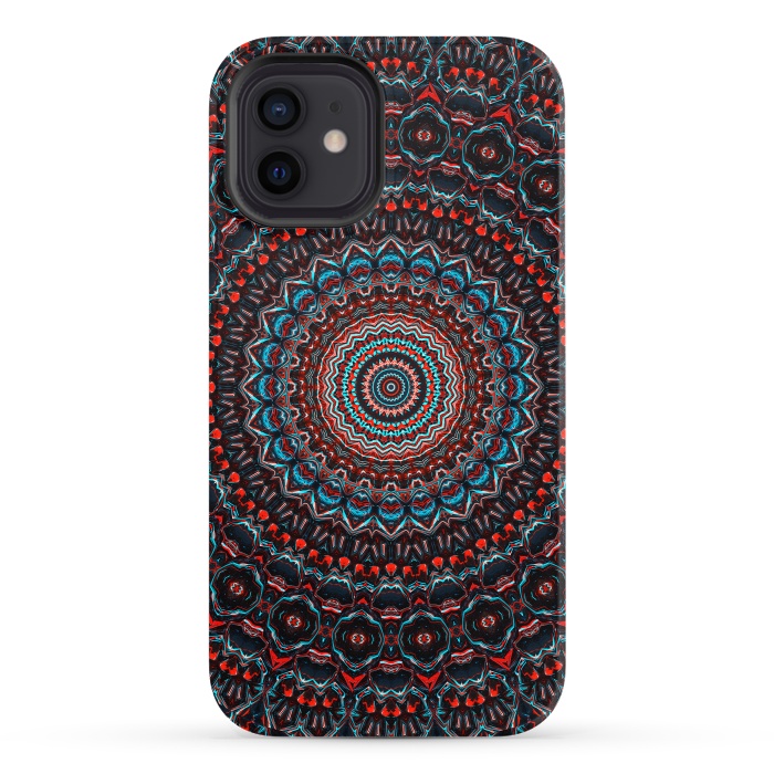 iPhone 12 StrongFit Abstract Mandala by Art Design Works