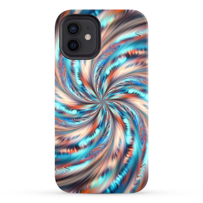 iPhone 12 StrongFit Abstract Swirl by Art Design Works