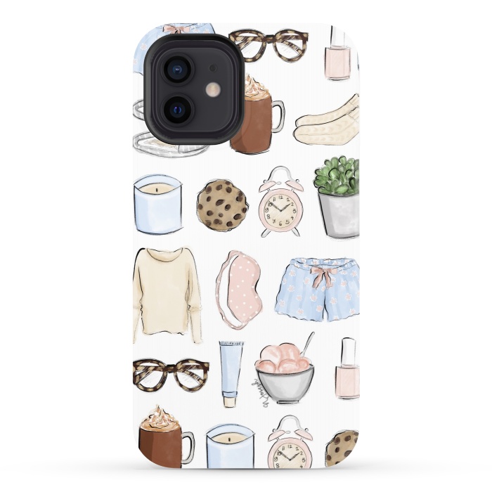 iPhone 12 StrongFit Lazy Sunday by Natasha Joseph Illustrations 