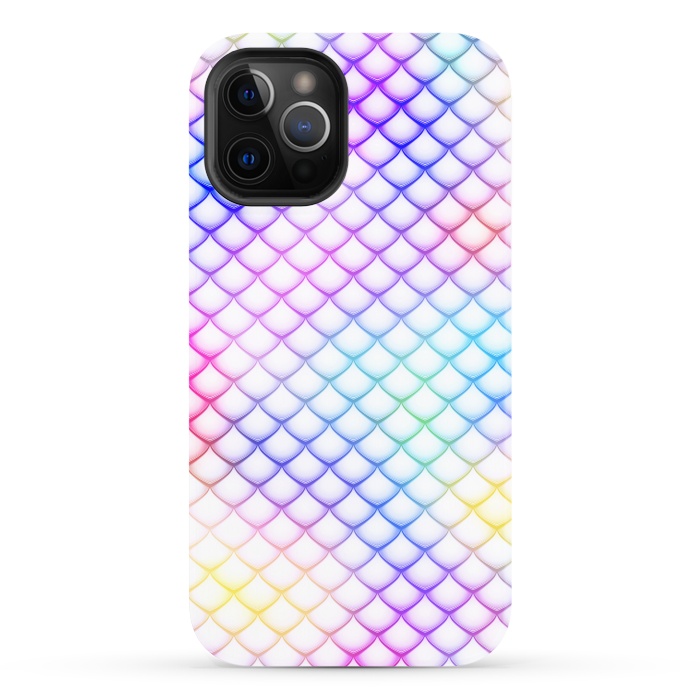 iPhone 12 Pro StrongFit Colorful Mermaid Scales by Art Design Works