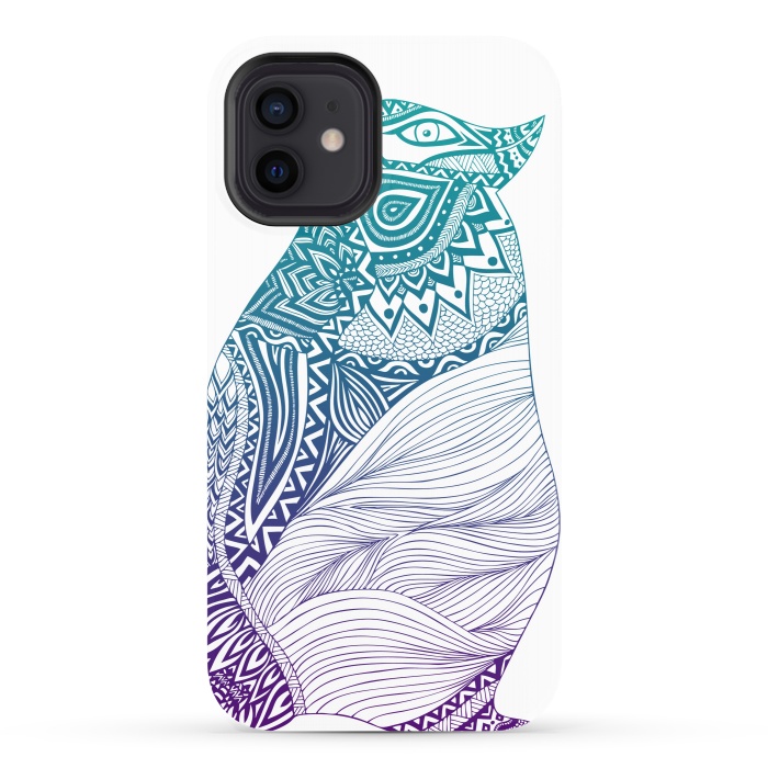 iPhone 12 StrongFit Duotone penguin by Pom Graphic Design