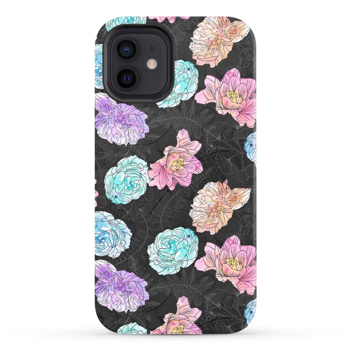 iPhone 12 StrongFit Color Pop Floral by Noonday Design