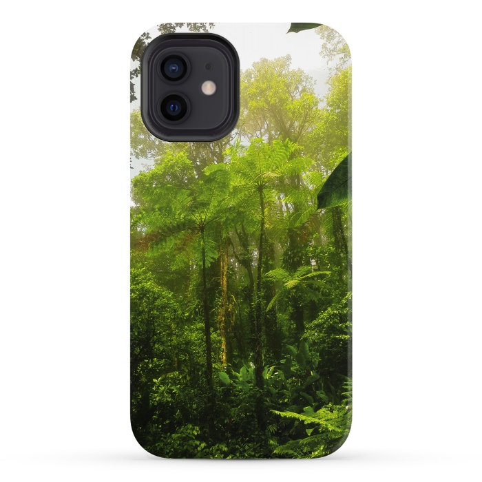 iPhone 12 StrongFit Rainforest Misty Green Soul  by BluedarkArt