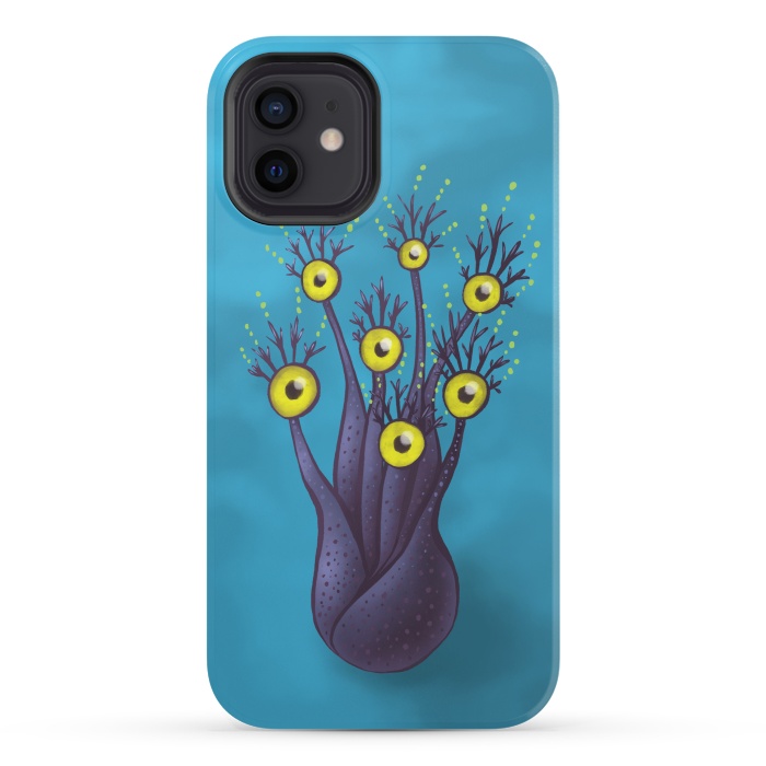 iPhone 12 StrongFit Tree Monster With Yellow Eyes | Digital Art by Boriana Giormova