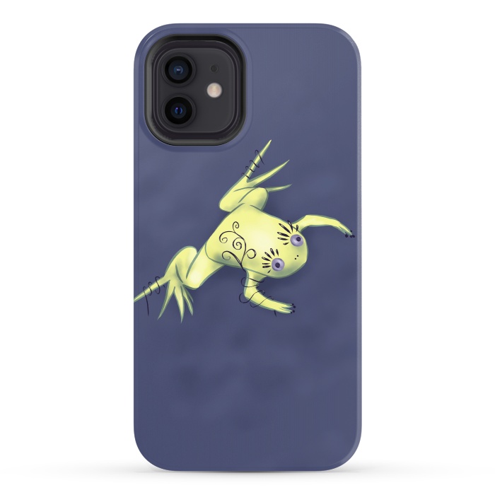 iPhone 12 StrongFit Weird Frog With Funny Eyelashes Digital Art by Boriana Giormova