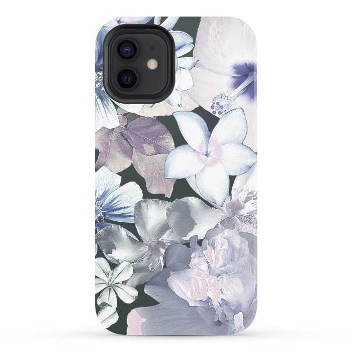 iPhone 12 StrongFit Dark flowers by Susanna Nousiainen