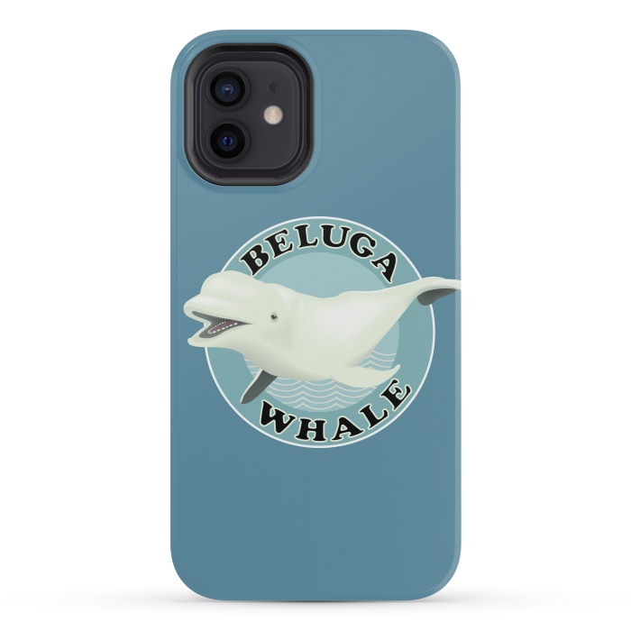 iPhone 12 mini StrongFit Beluga Whale by Mangulica