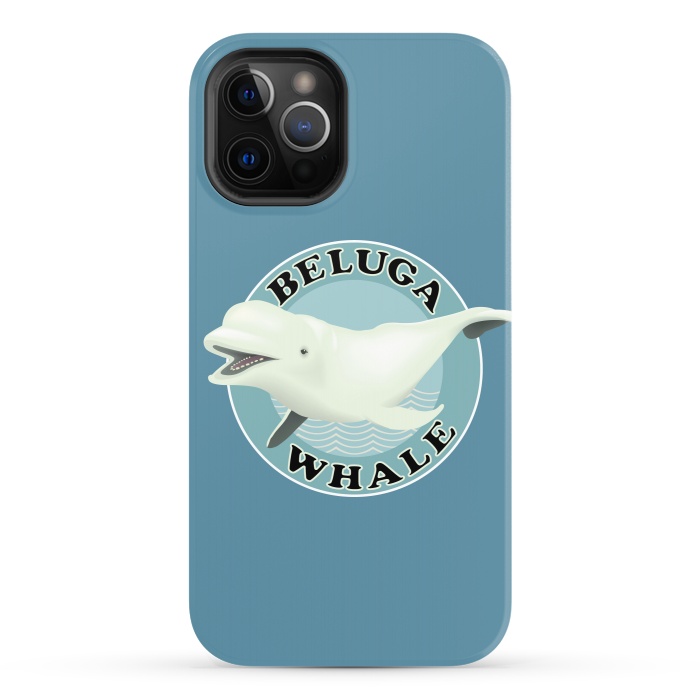 iPhone 12 Pro StrongFit Beluga Whale by Mangulica