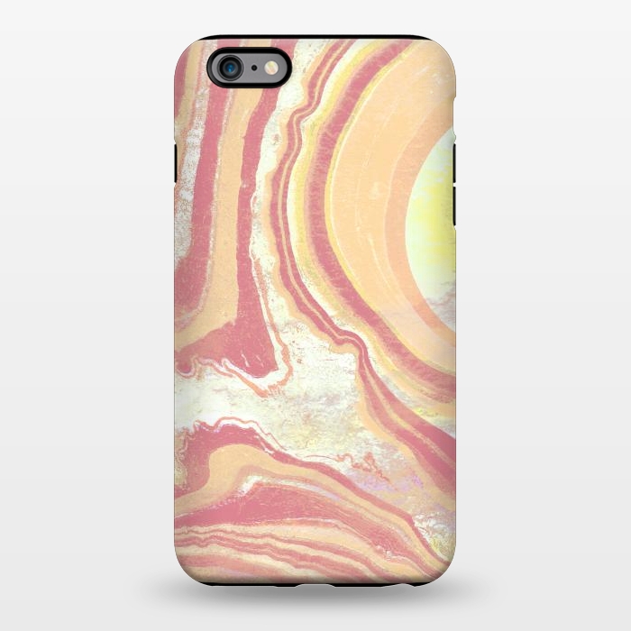 iPhone 6/6s plus StrongFit Solar terracotta yellow marble art by Oana 