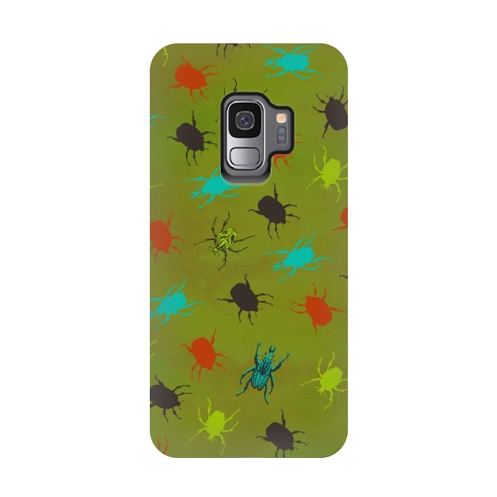 Galaxy S9 StrongFit Beetles & Bugs by Lotti Brown