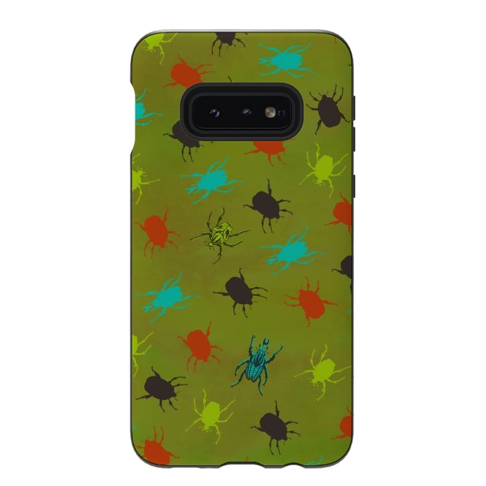Galaxy S10e StrongFit Beetles & Bugs by Lotti Brown