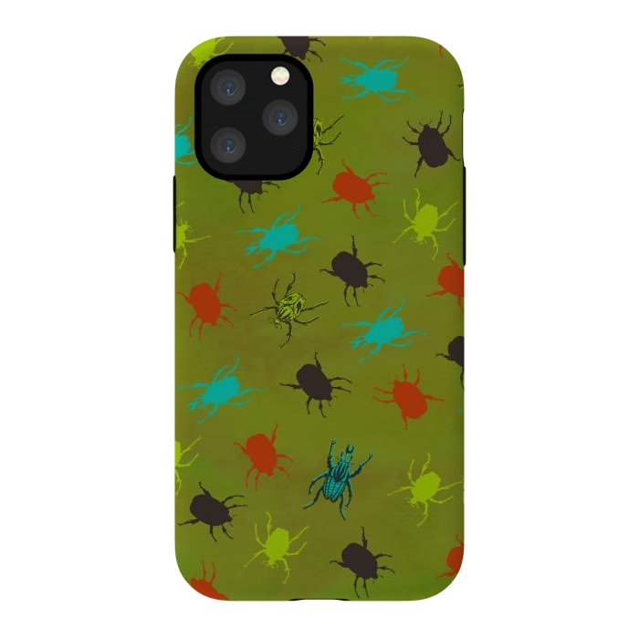 iPhone 11 Pro StrongFit Beetles & Bugs by Lotti Brown