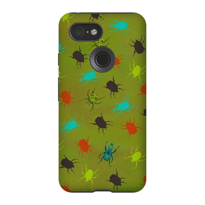 Pixel 3 StrongFit Beetles & Bugs by Lotti Brown