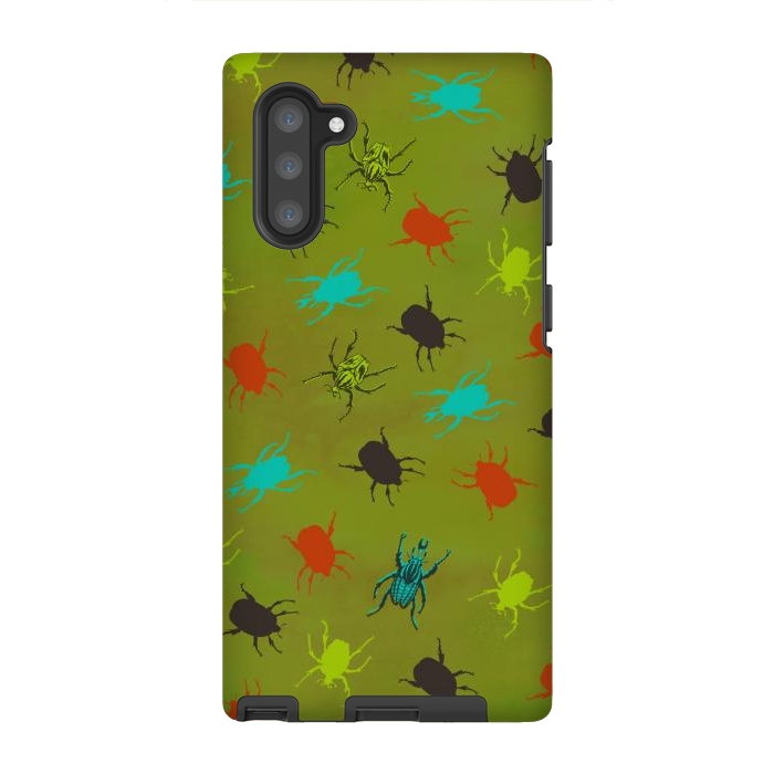 Galaxy Note 10 StrongFit Beetles & Bugs by Lotti Brown