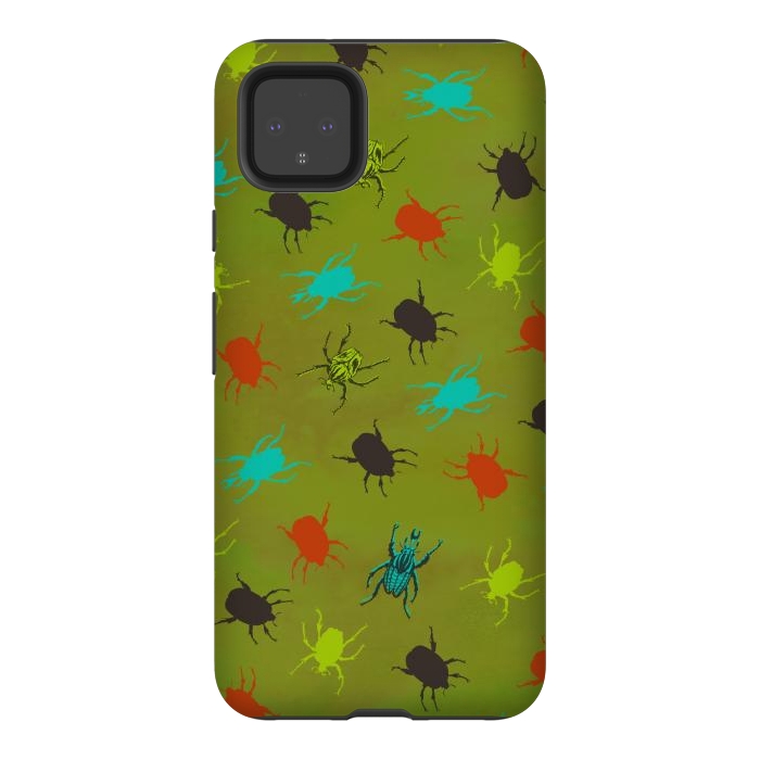 Pixel 4XL StrongFit Beetles & Bugs by Lotti Brown