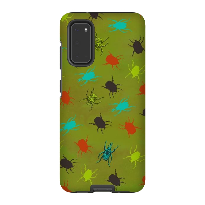 Galaxy S20 StrongFit Beetles & Bugs by Lotti Brown
