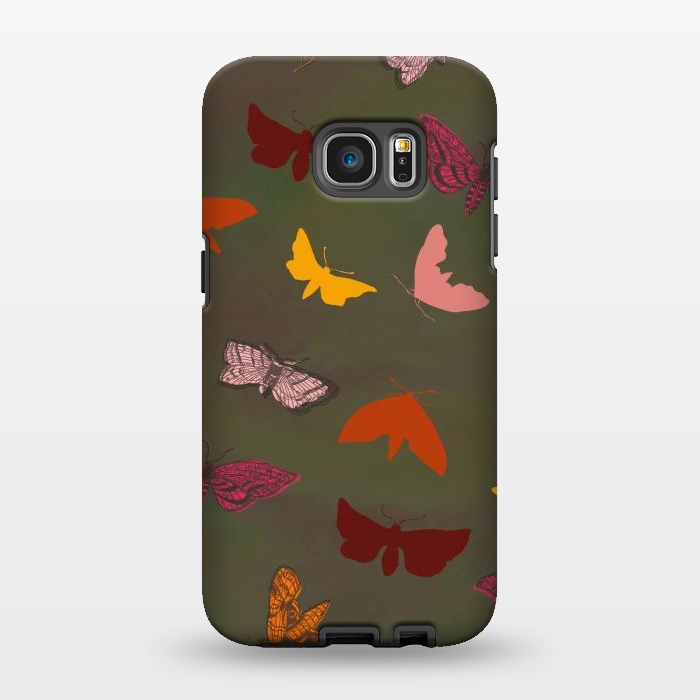 Galaxy S7 EDGE StrongFit Butterflies & Moths by Lotti Brown