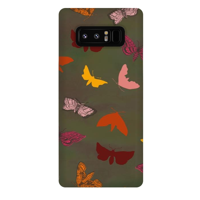 Galaxy Note 8 StrongFit Butterflies & Moths by Lotti Brown