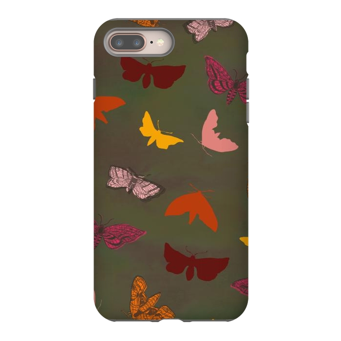 iPhone 8 plus StrongFit Butterflies & Moths by Lotti Brown