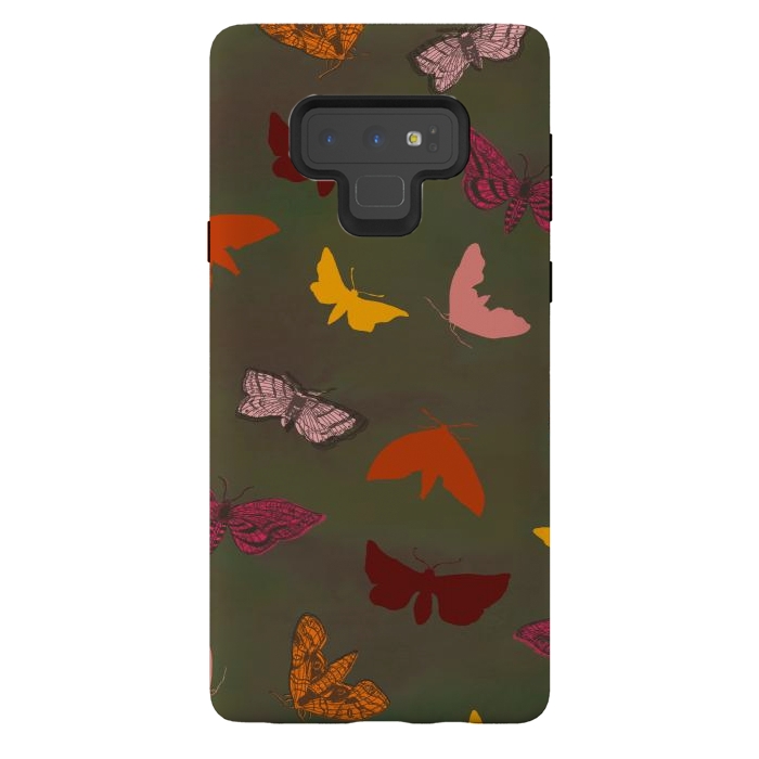 Galaxy Note 9 StrongFit Butterflies & Moths by Lotti Brown