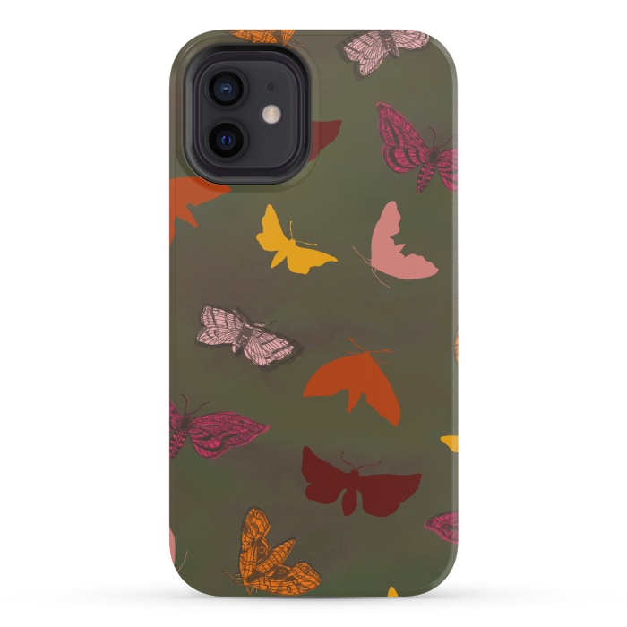 iPhone 12 mini StrongFit Butterflies & Moths by Lotti Brown