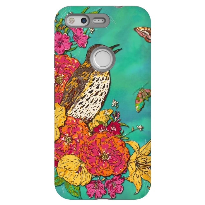 Pixel StrongFit Floral Songthrush by Lotti Brown