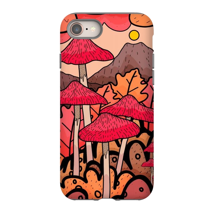 iPhone 8 StrongFit The mushrooms and the hills by Steve Wade (Swade)