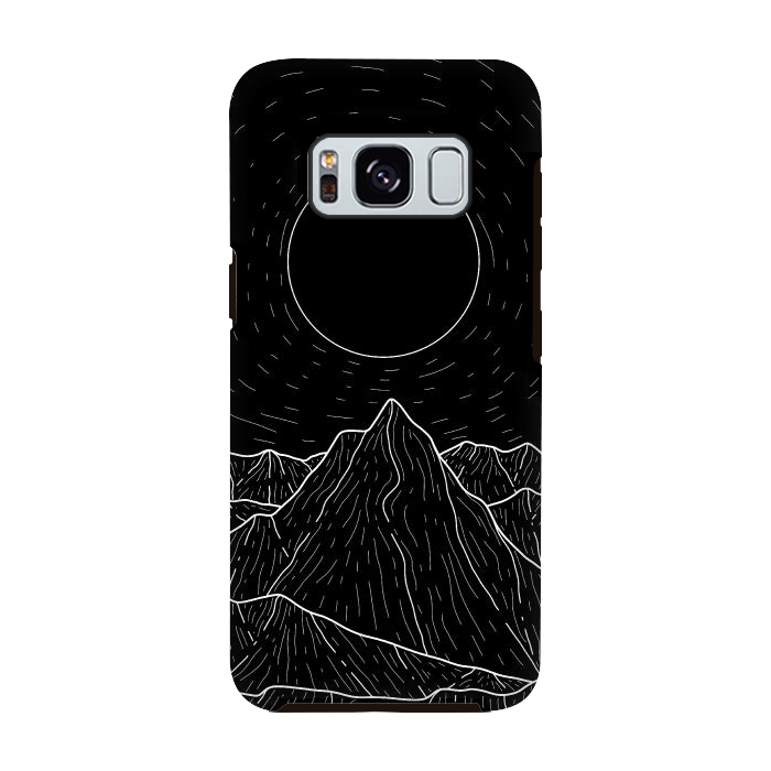 Galaxy S8 StrongFit A dark mountain view by Steve Wade (Swade)