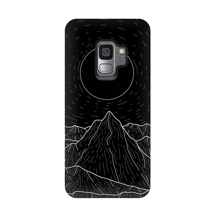 Galaxy S9 StrongFit A dark mountain view by Steve Wade (Swade)