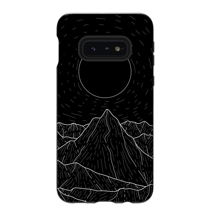 Galaxy S10e StrongFit A dark mountain view by Steve Wade (Swade)