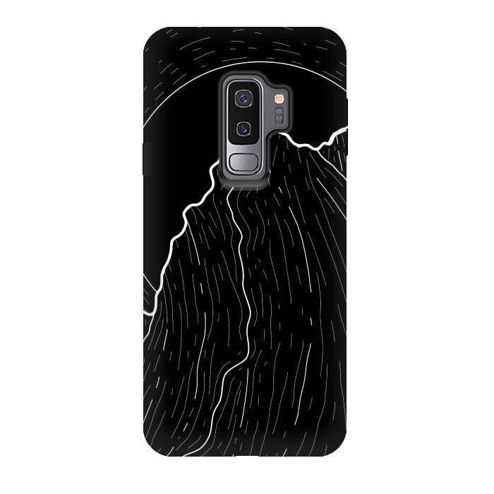 Galaxy S9 plus StrongFit A dark mountain wave by Steve Wade (Swade)