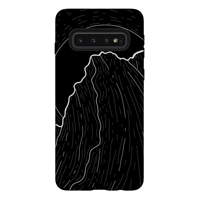 Galaxy S10 StrongFit A dark mountain wave by Steve Wade (Swade)