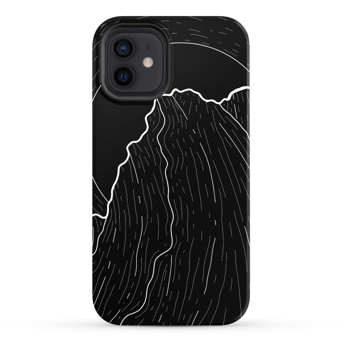 iPhone 12 StrongFit A dark mountain wave by Steve Wade (Swade)