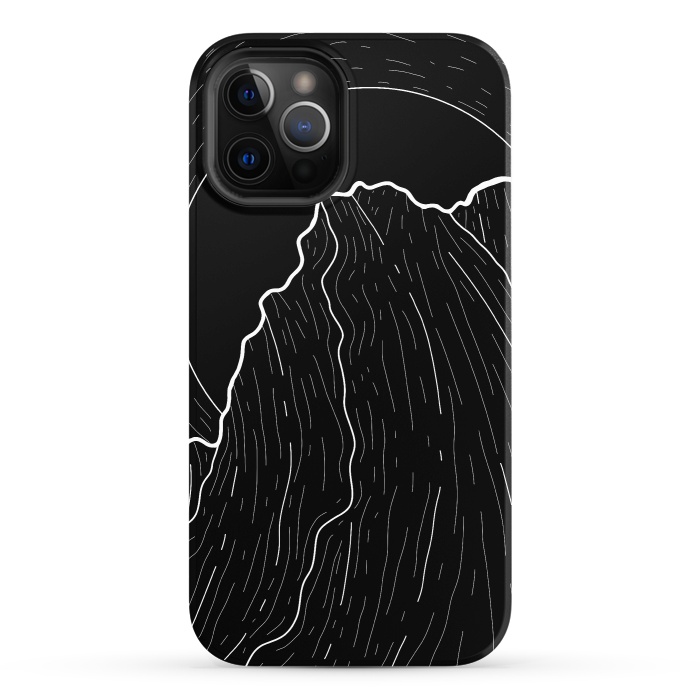 iPhone 12 Pro StrongFit A dark mountain wave by Steve Wade (Swade)