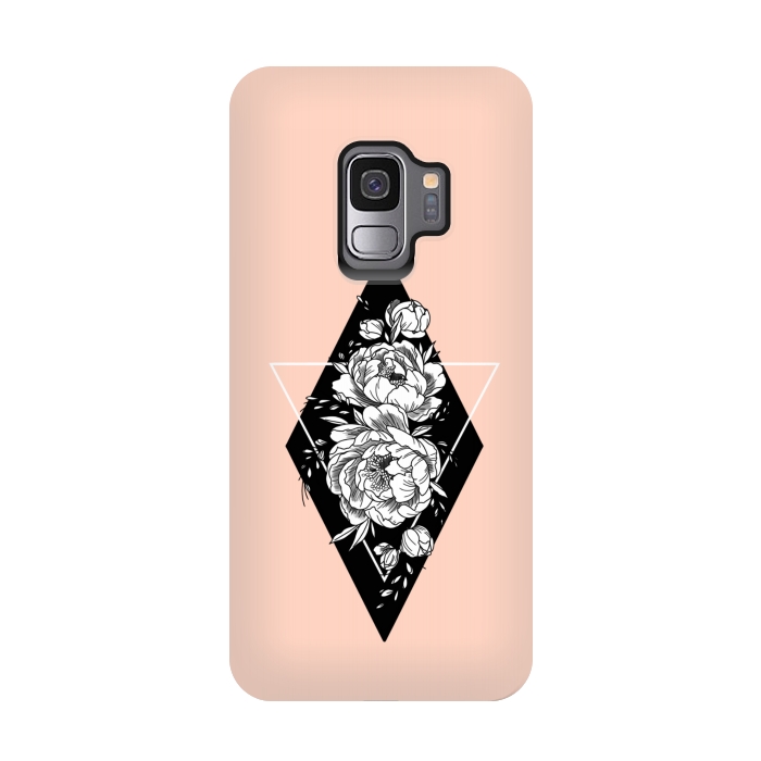 Galaxy S9 StrongFit Floral diamond by Jms
