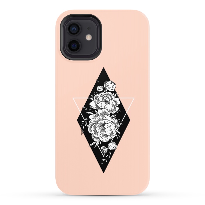 iPhone 12 StrongFit Floral diamond by Jms