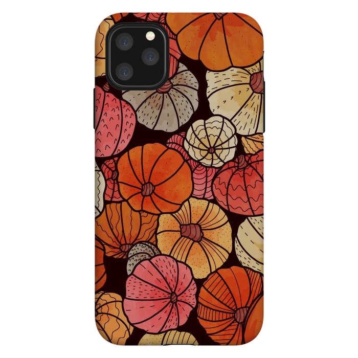 iPhone 11 Pro Max StrongFit A field of pumpkins by Steve Wade (Swade)
