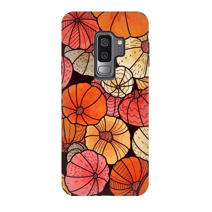 Galaxy S9 plus StrongFit A field of pumpkins by Steve Wade (Swade)