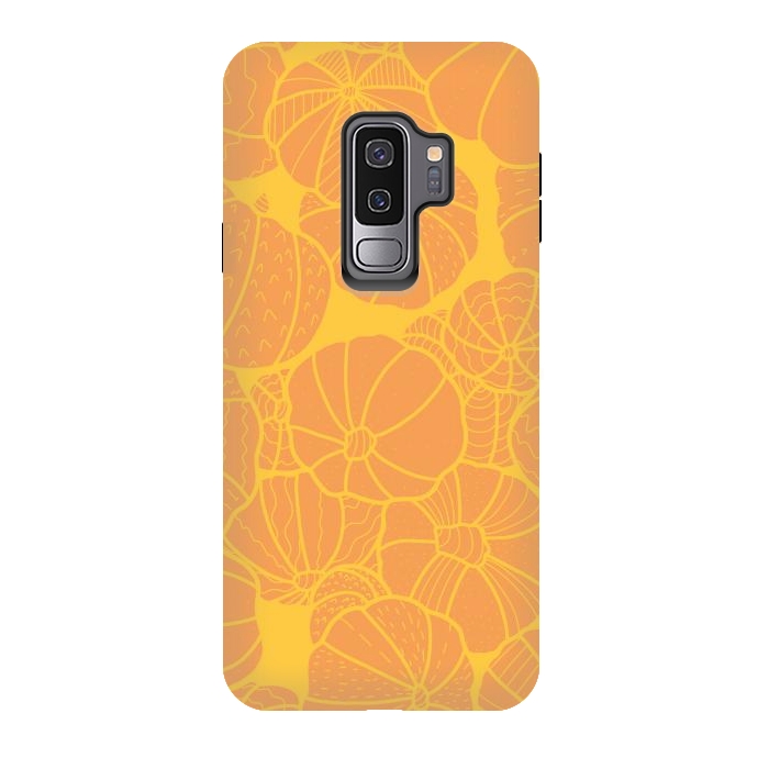 Galaxy S9 plus StrongFit Yellow pumpkins by Steve Wade (Swade)