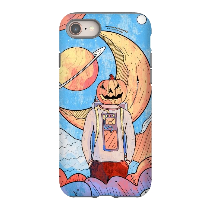 iPhone SE StrongFit The pumpkin astronaut  by Steve Wade (Swade)