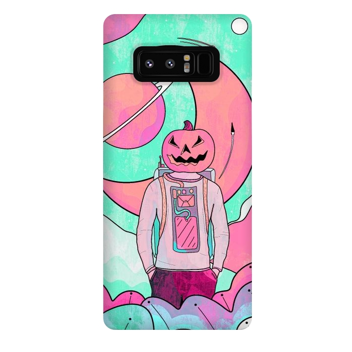 Galaxy Note 8 StrongFit A Halloween world by Steve Wade (Swade)
