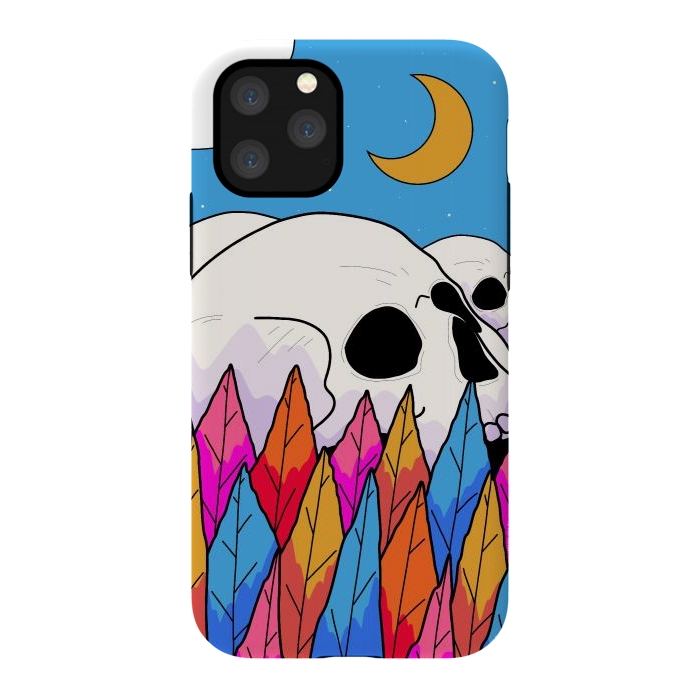 iPhone 11 Pro StrongFit Skulls behind a forest by Steve Wade (Swade)