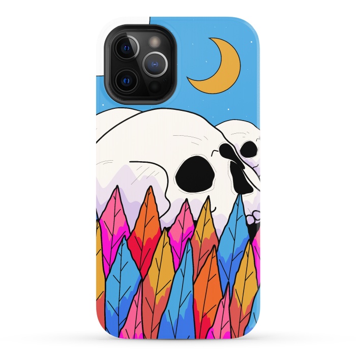 iPhone 12 Pro StrongFit Skulls behind a forest by Steve Wade (Swade)