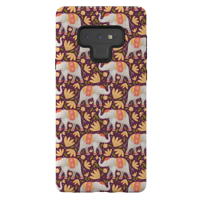 Galaxy Note 9 StrongFit Majestic Elephants by Noonday Design