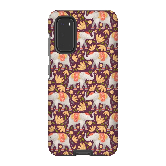 Galaxy S20 StrongFit Majestic Elephants by Noonday Design