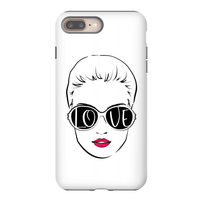 iPhone 7 plus StrongFit Love Sunglasses by Martina