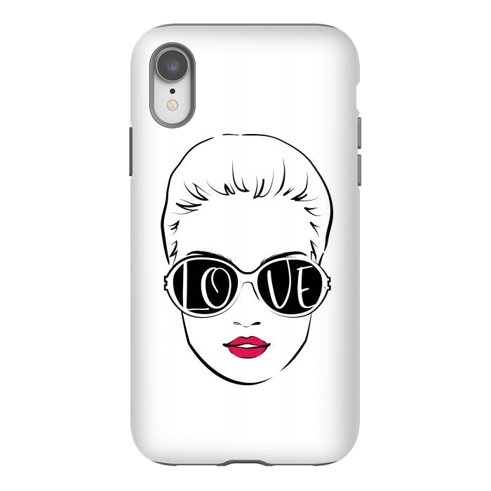 iPhone Xr StrongFit Love Sunglasses by Martina