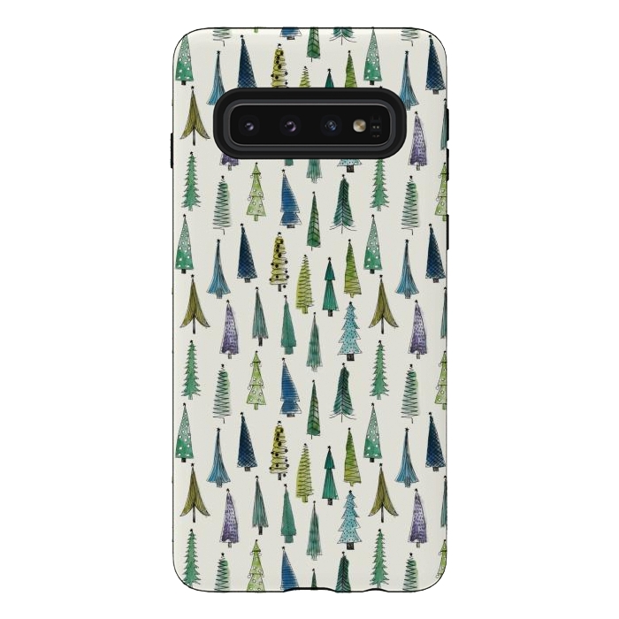 Galaxy S10 StrongFit Christmas trees  by Winston