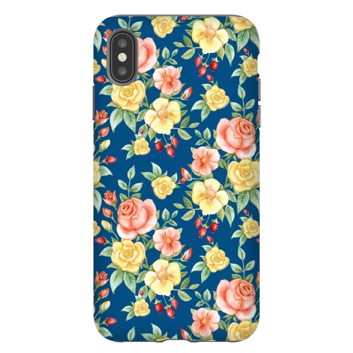 iPhone Xs Max StrongFit Pink and yellow roses  by Winston